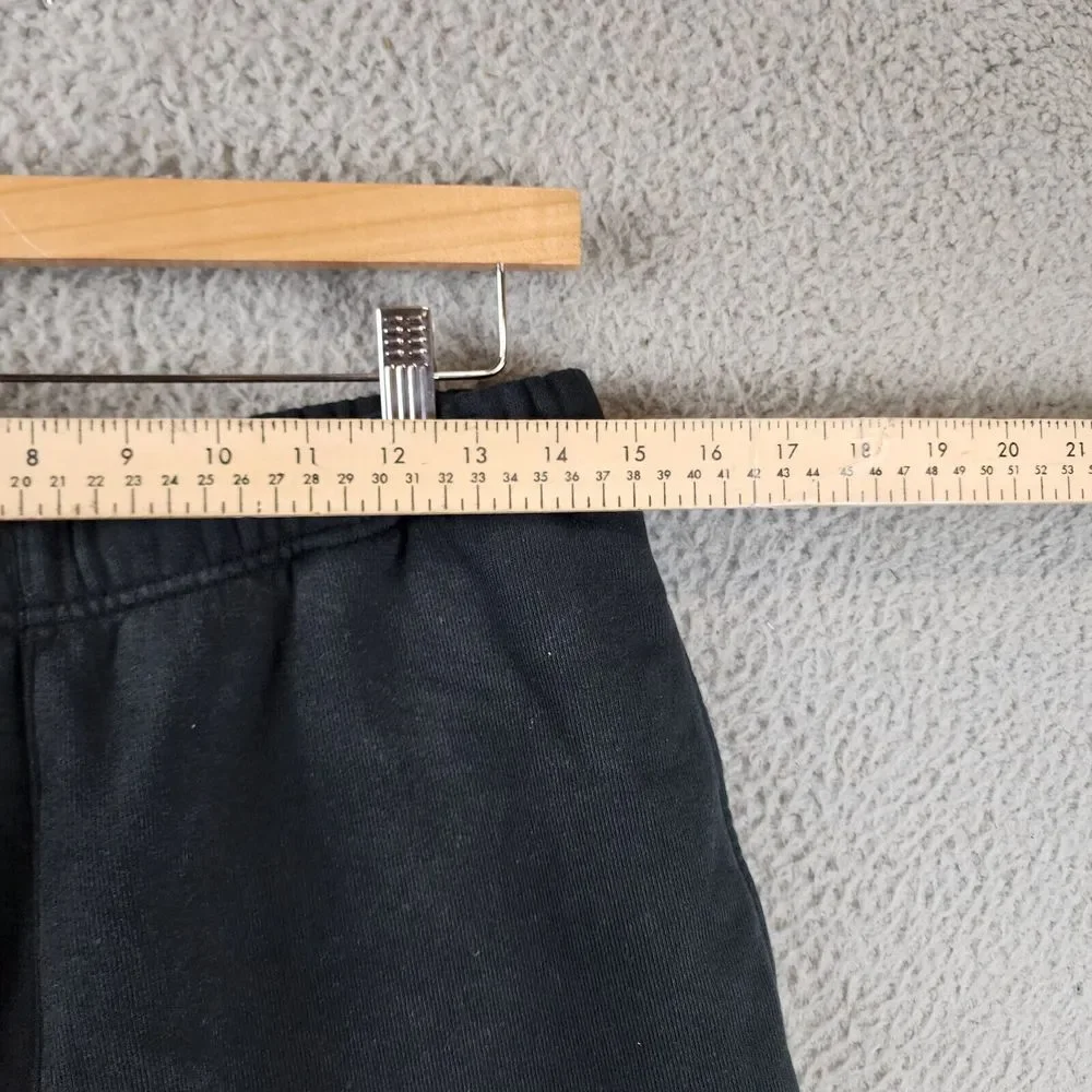 Heron Preston Color Blocks Logo Print Sweat Shorts Men's S Black Gray Pockets~ - Picture 5 of 14